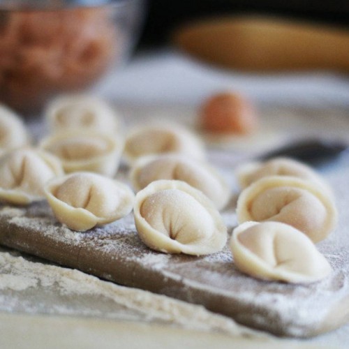 Пельмени с лососем